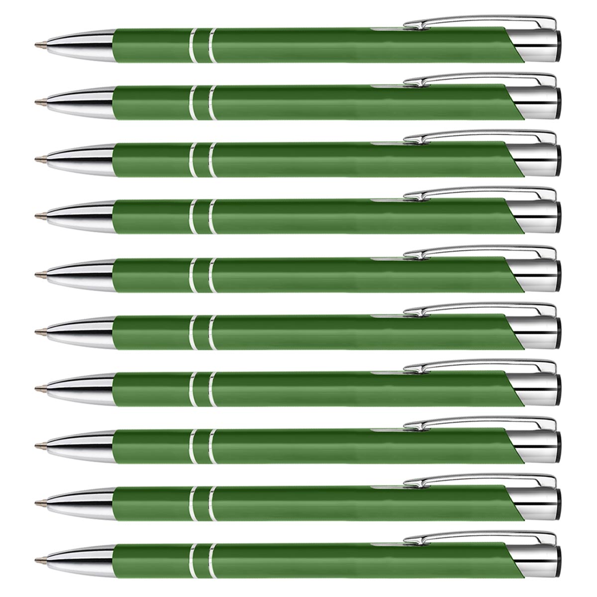 10er Set Personalisierte Metall-Kugelschreiber mit Gravur