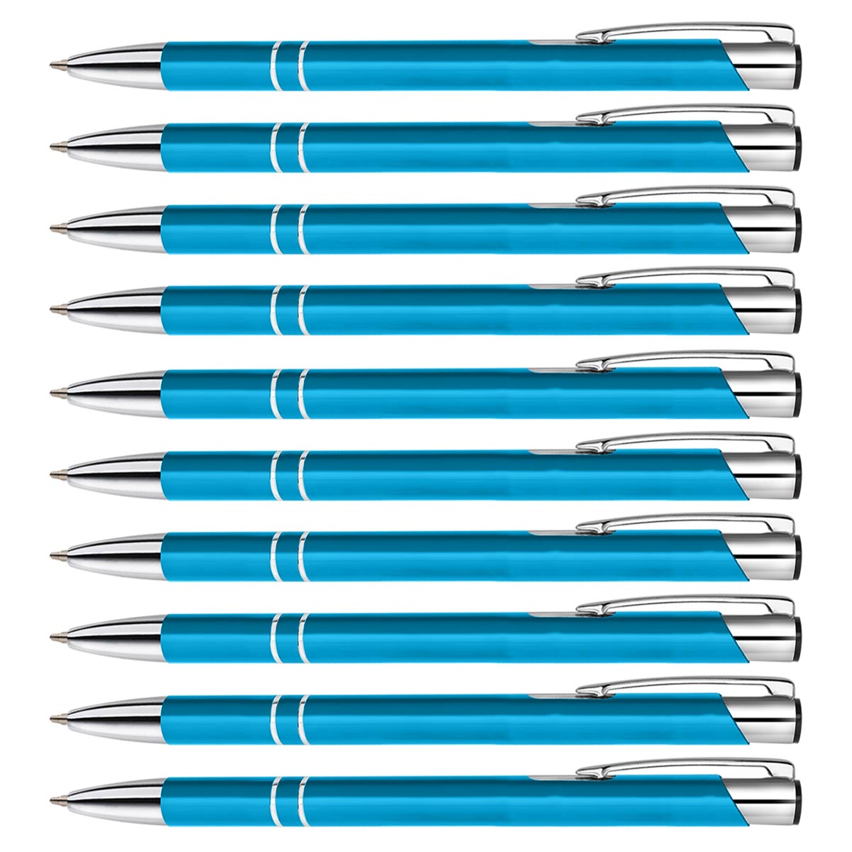 10er Set Personalisierte Metall-Kugelschreiber mit Gravur