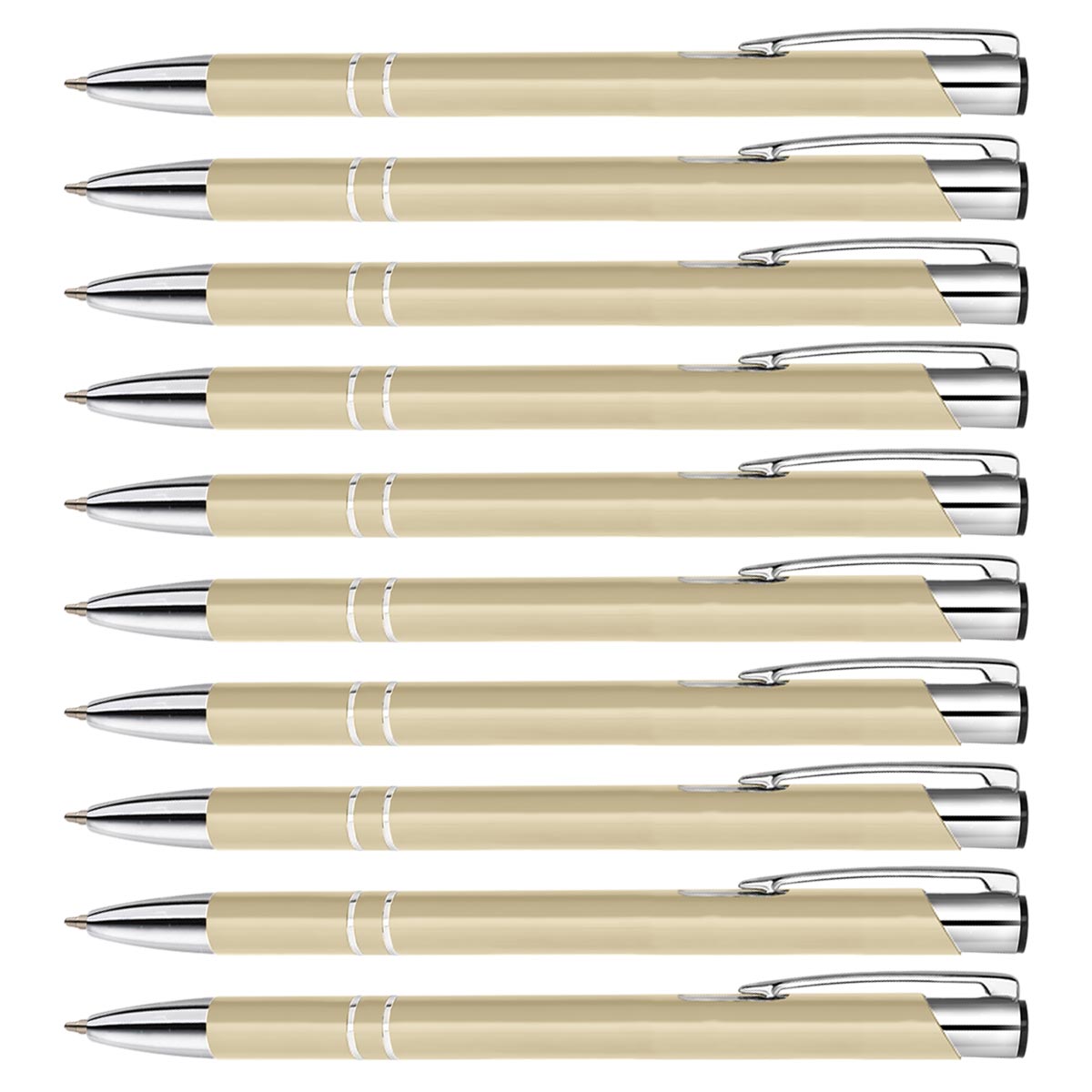 10er Set Personalisierte Metall-Kugelschreiber mit Gravur