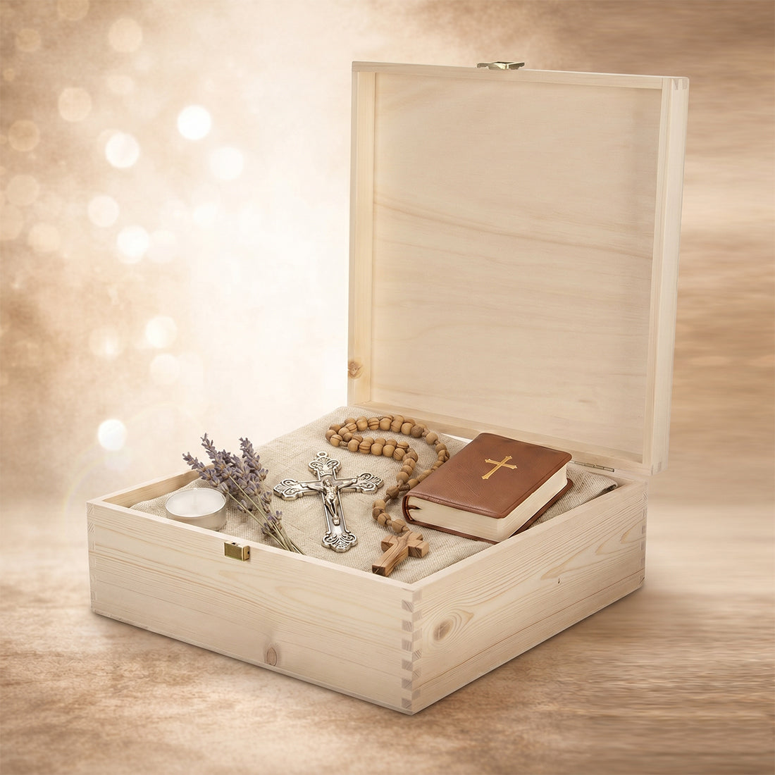 Personalisierte Erinnerungsbox zum kirlichen Anlass mit UV-Druck & Name