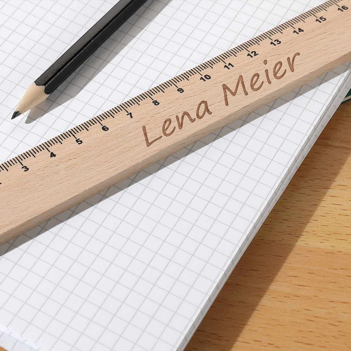 Holzlineal Geschenk zur Einschulung