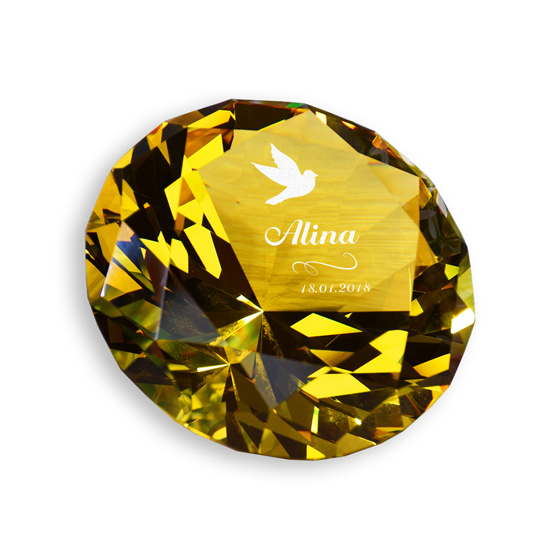 Diamant Farbe gelb Taube