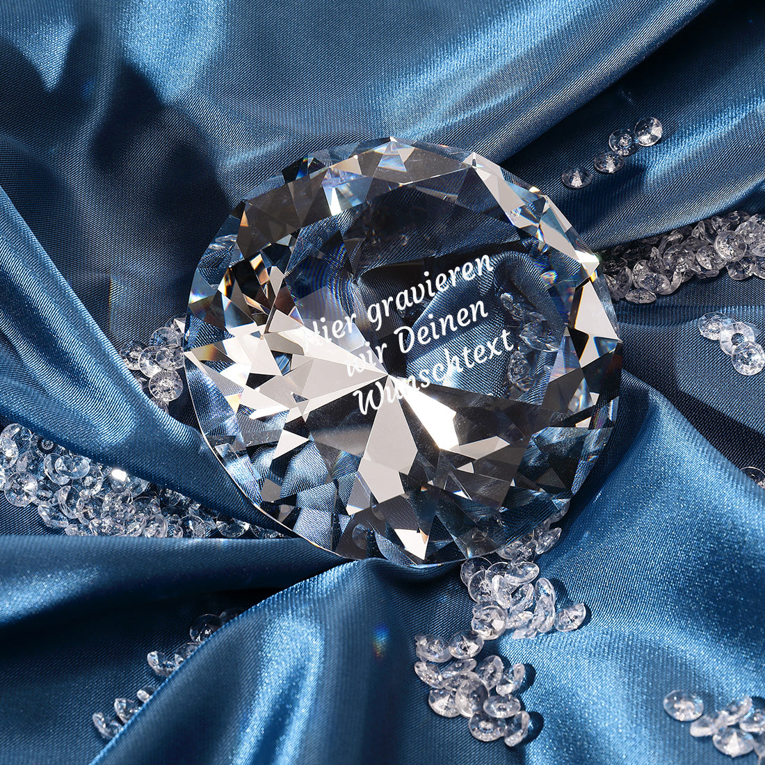 Diamant Wunschtext mit Dekor