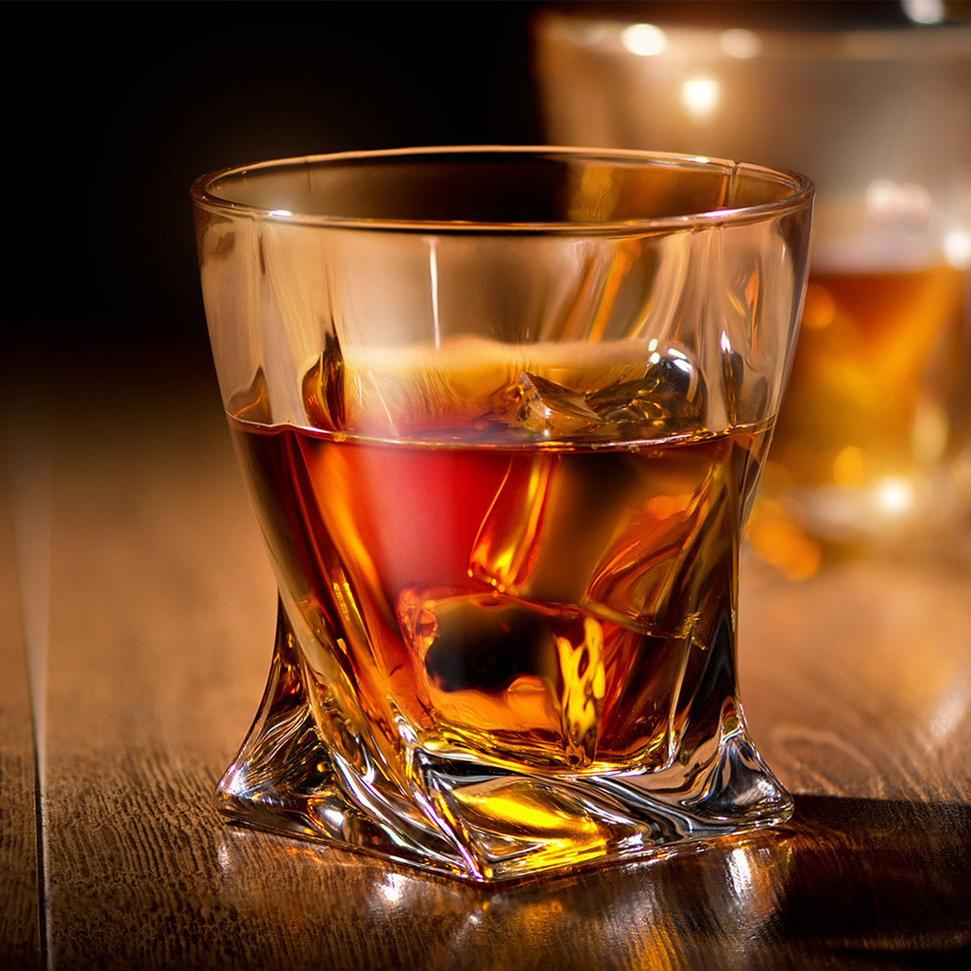 Whisky Set Twirl Dekanter 800 ml und Whiskygläser 300 ml