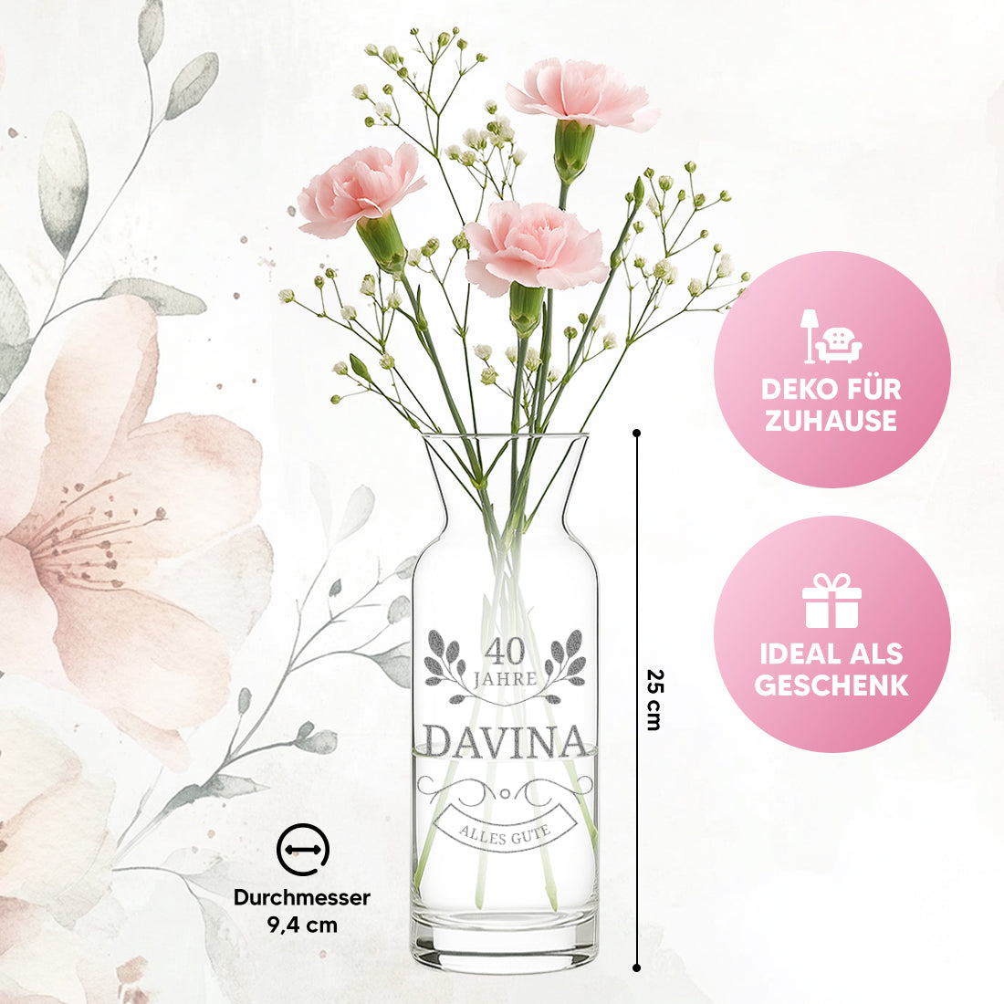 Karaffen-Vase Produktdetails Jubiläum