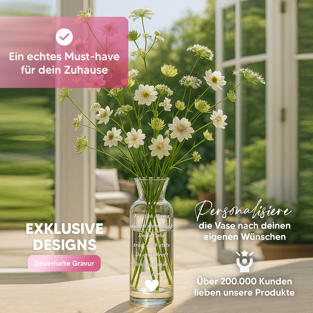 Vase_Symbol_dekorativ auf Tisch