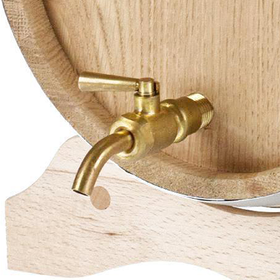Messing-Zapfhahn für Eichenholz Fässer - 9,5 cm