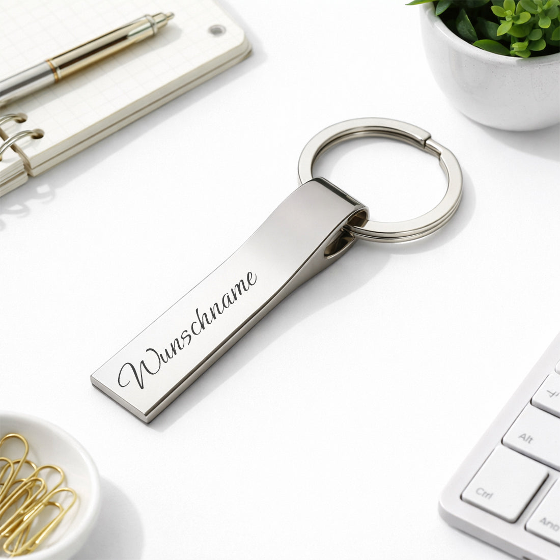 Personalisierter Schlüsselanhänger mit Gravur