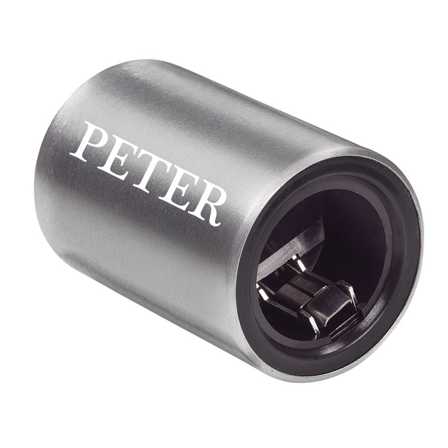 Personalisierter Push-Up Flaschenöffner mit Wunschgravur - In 3 Farben (Silber, Schwarz, Gold