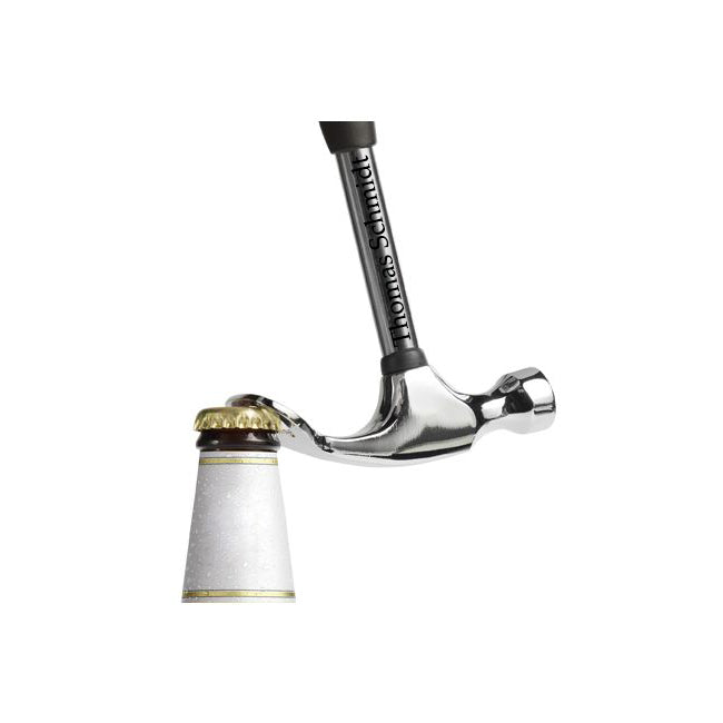 Personalisierter Feierabendhammer mit Wunschgravur | 2-in-1 Flaschenöffner & Hammer