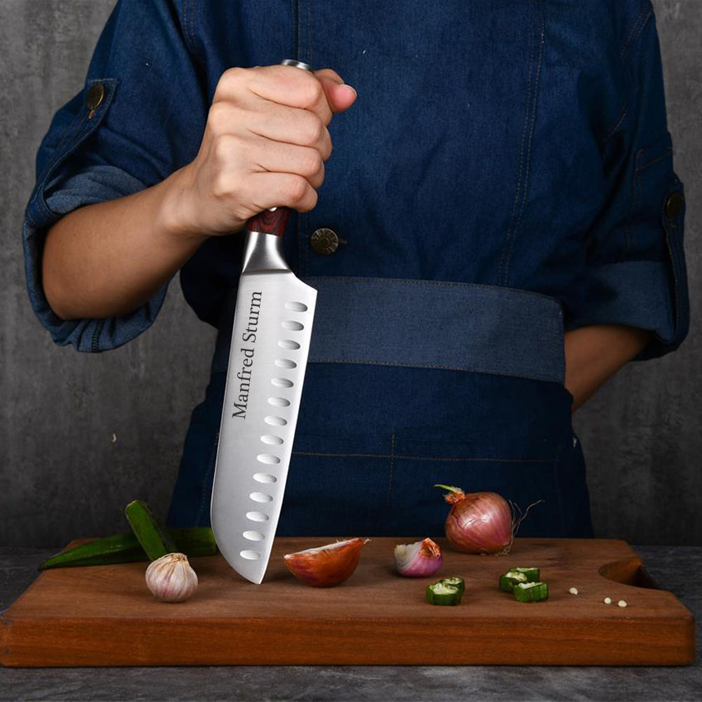 Personalisiertes Küchenmesser "Kobe" mit individueller Gravur