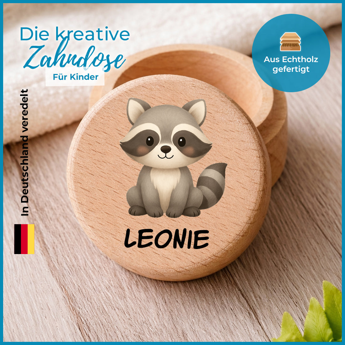 Tiere-Zahndose-Echtholz
