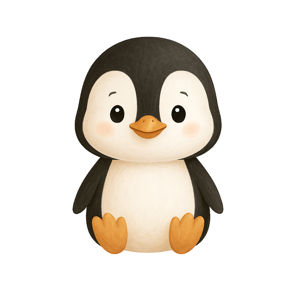 Zahndose Pinguin