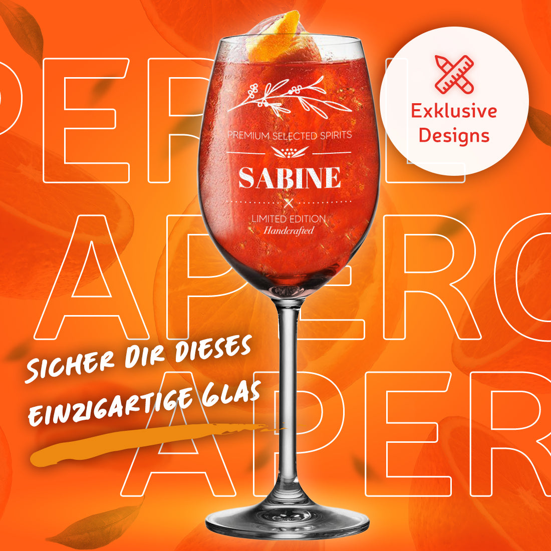 Trinkglas 460 ml für Cocktails & Longdrinks mit Gravur