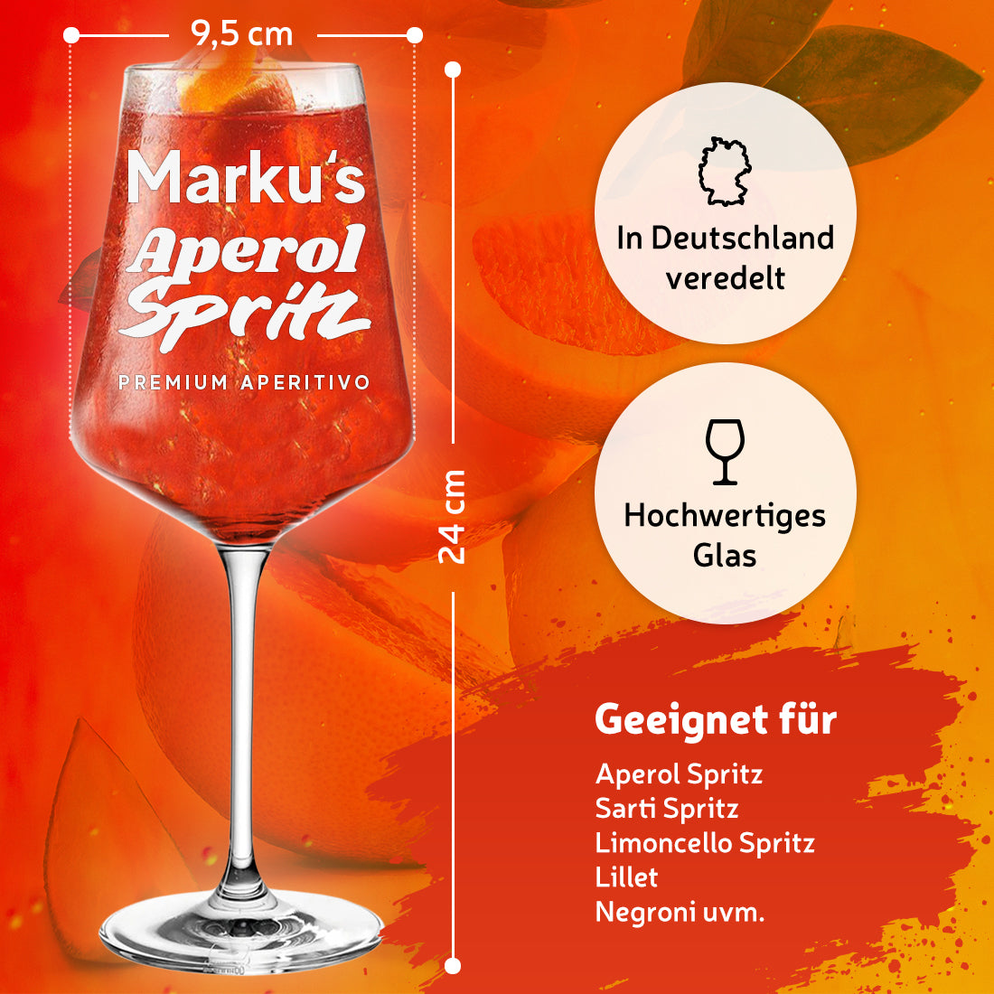 Cocktailglas für Longdrinks & Aperitifs mit personalisierter Gravur