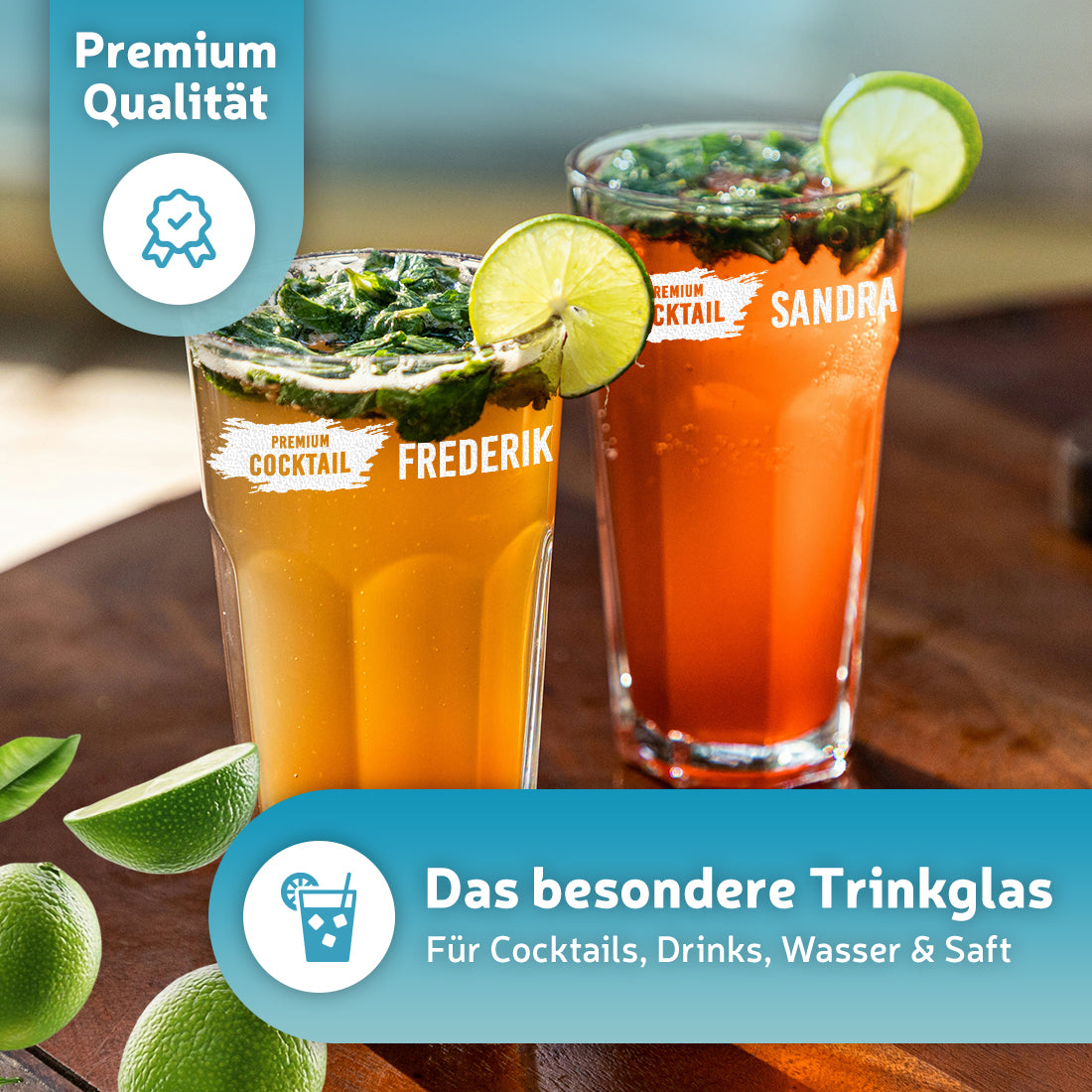 Cocktailglas 480 ml mit personalisierter Gravur