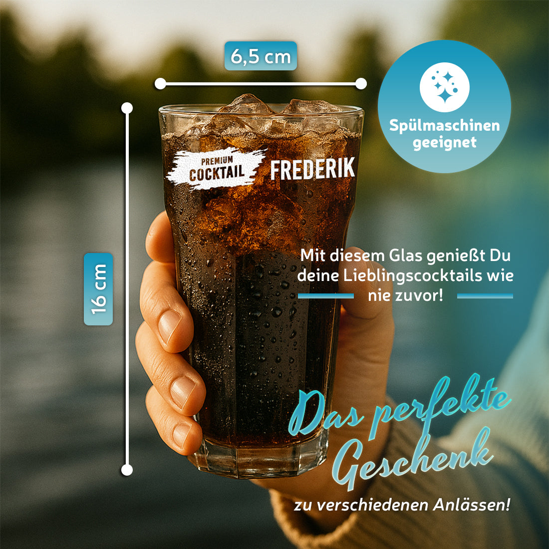 Cocktailglas 480 ml mit personalisierter Gravur