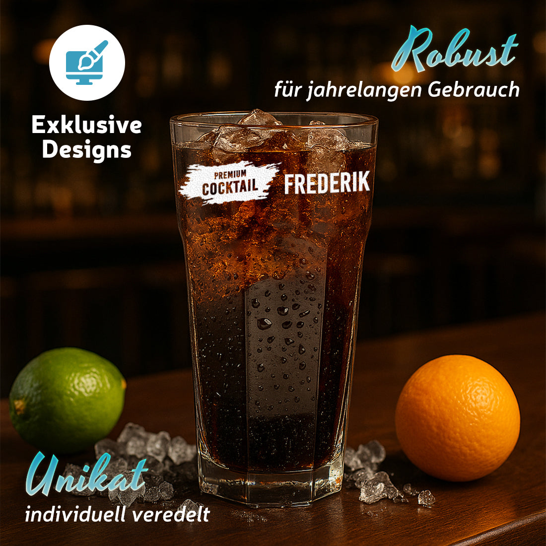 Cocktailglas 480 ml mit personalisierter Gravur