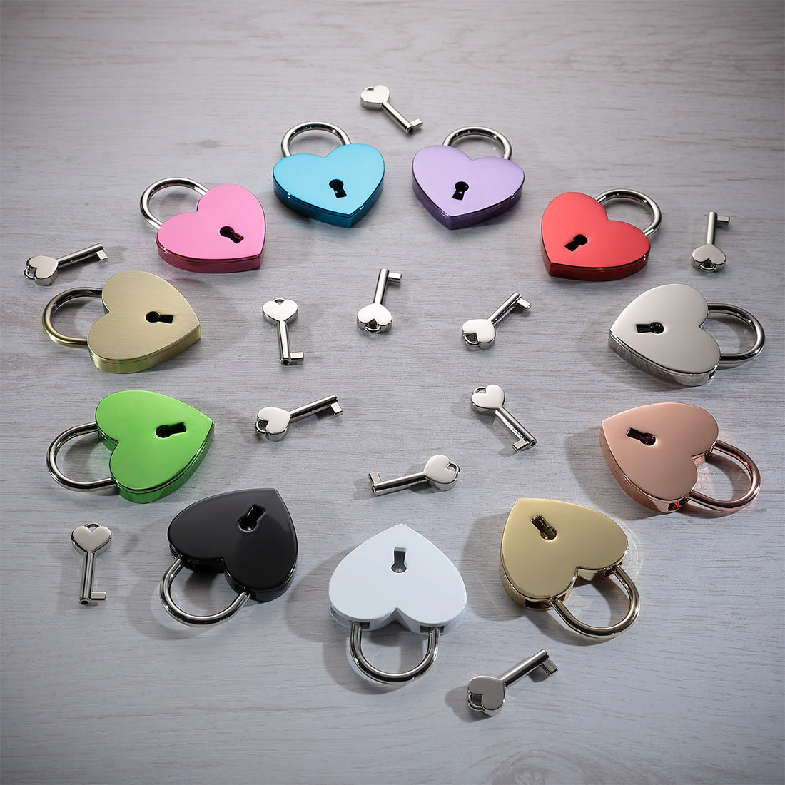 Herz Liebesschloss für Paare mit Gravur - Motiv "Always love you"