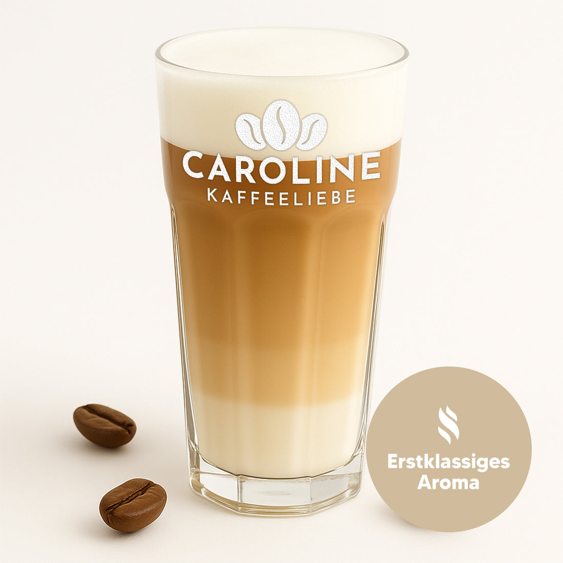 Kaffeeglas 480 ml mit personalisierter Gravur