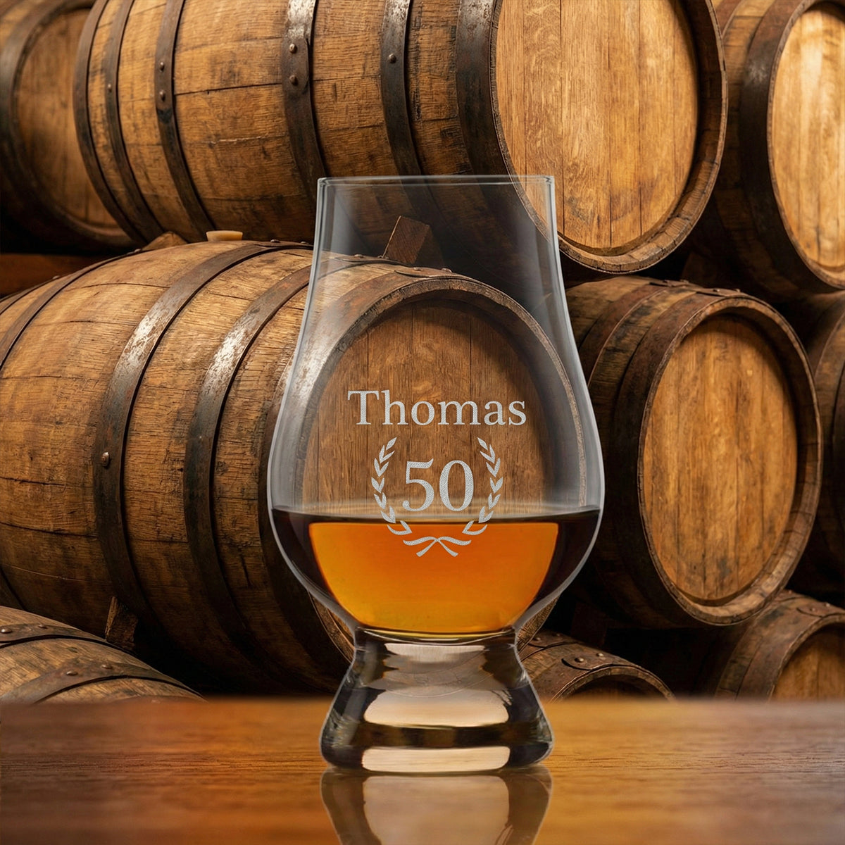 Nosing Glas 190 ml für Whisky mit Wunschgravur