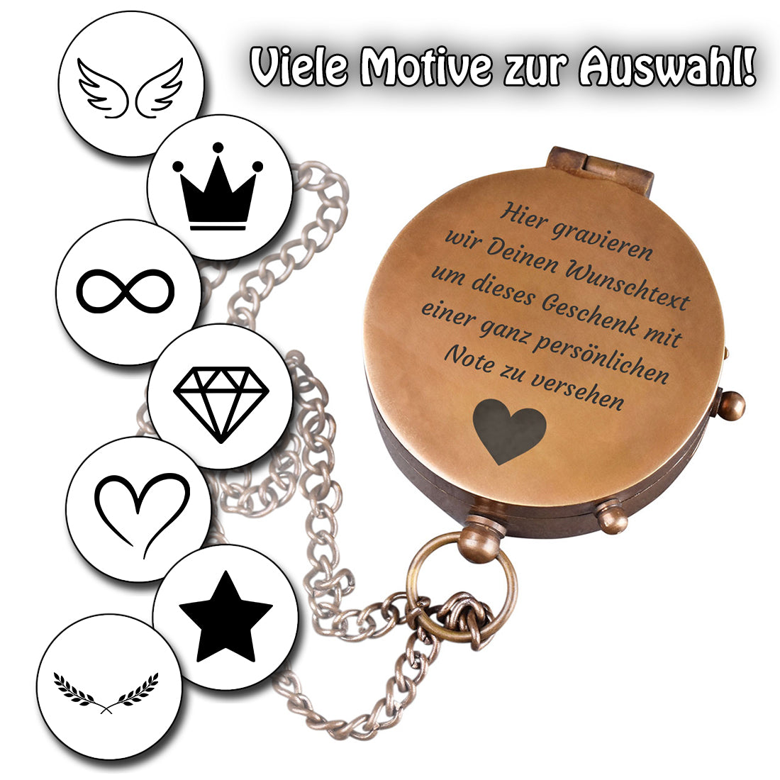 Gravierter Kompass als stilvoller Begleiter und Geschenk für Erwachsene