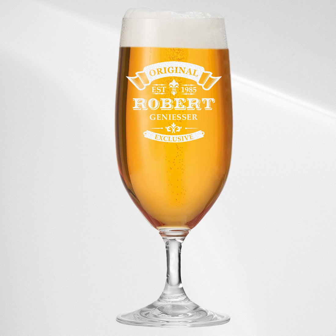Bierglas Pilstulpe 0,3 Liter mit Wunschgravur - ideal als Geschenk