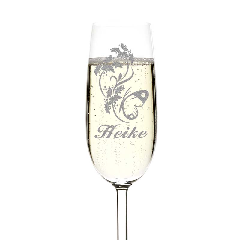 Sektglas 200 ml personalisiert mit Wunschgravur
