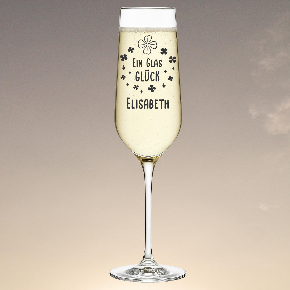 Elegantes Sektglas 195 ml mit Wunschgravur