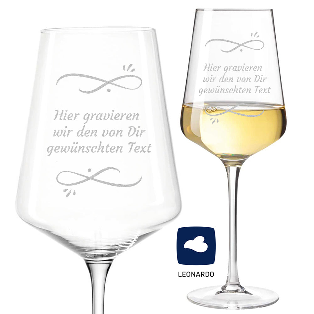 Weinglas 560 ml mit Wunschtext Gravur als Geschenk