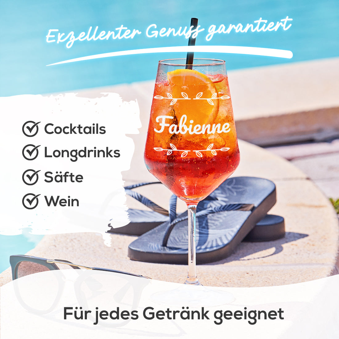 Weinglas Puccini 560 ml mit personalisierter Gravur