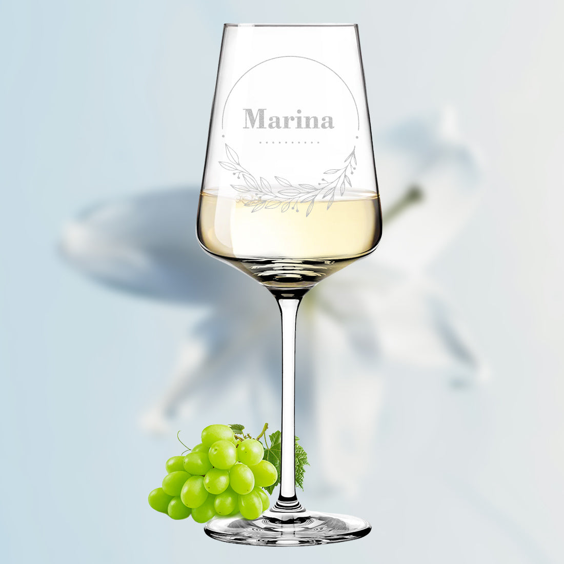 Modernes Weinglas 560 ml mit Gravur - Ideal als Geschenk