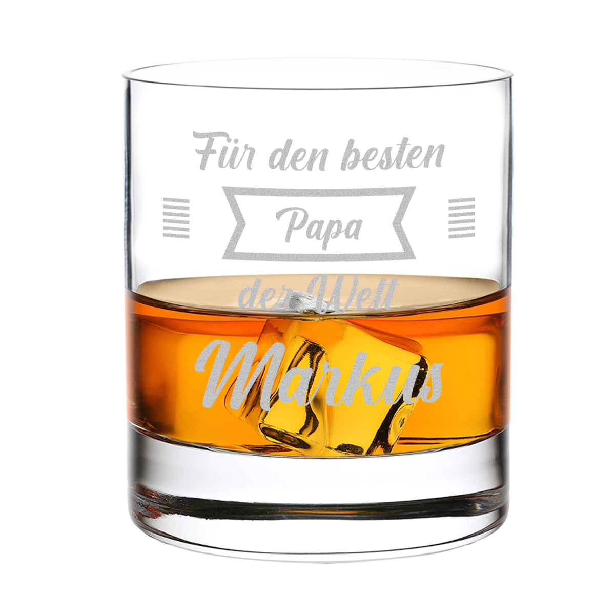Whisky Geschenkset 5-teilig mit personalisierter Gravur - Für den besten Papa der Welt