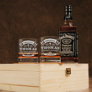 Jack Daniels 6 Tlg Whisky Geschenkset Mit Personalisierter