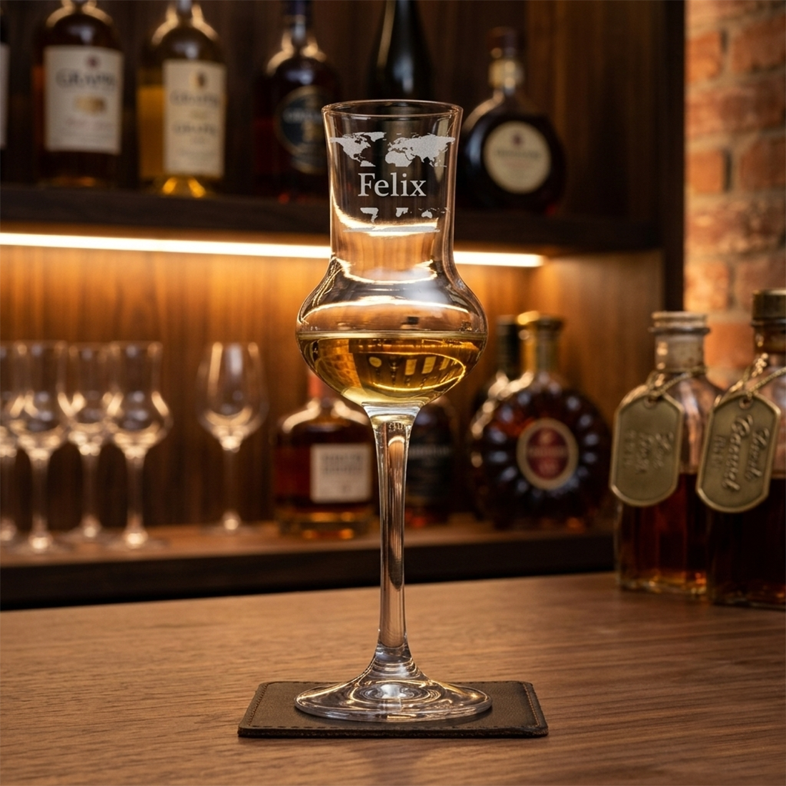 Grappaglas mit Gravur Eleganz für feinste Destillate