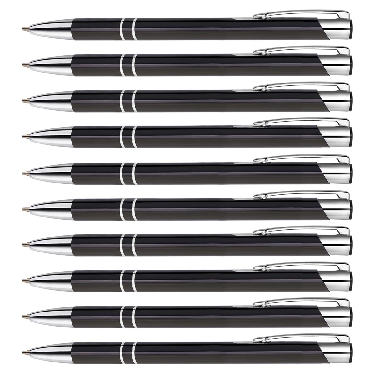 10er Set Personalisierte Metall-Kugelschreiber mit Gravur