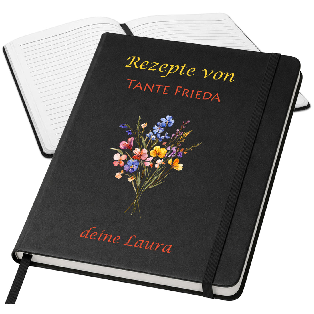 Personalisiertes A5 Notizbuch mit Namen – Individuelles Journal & Tagebuch