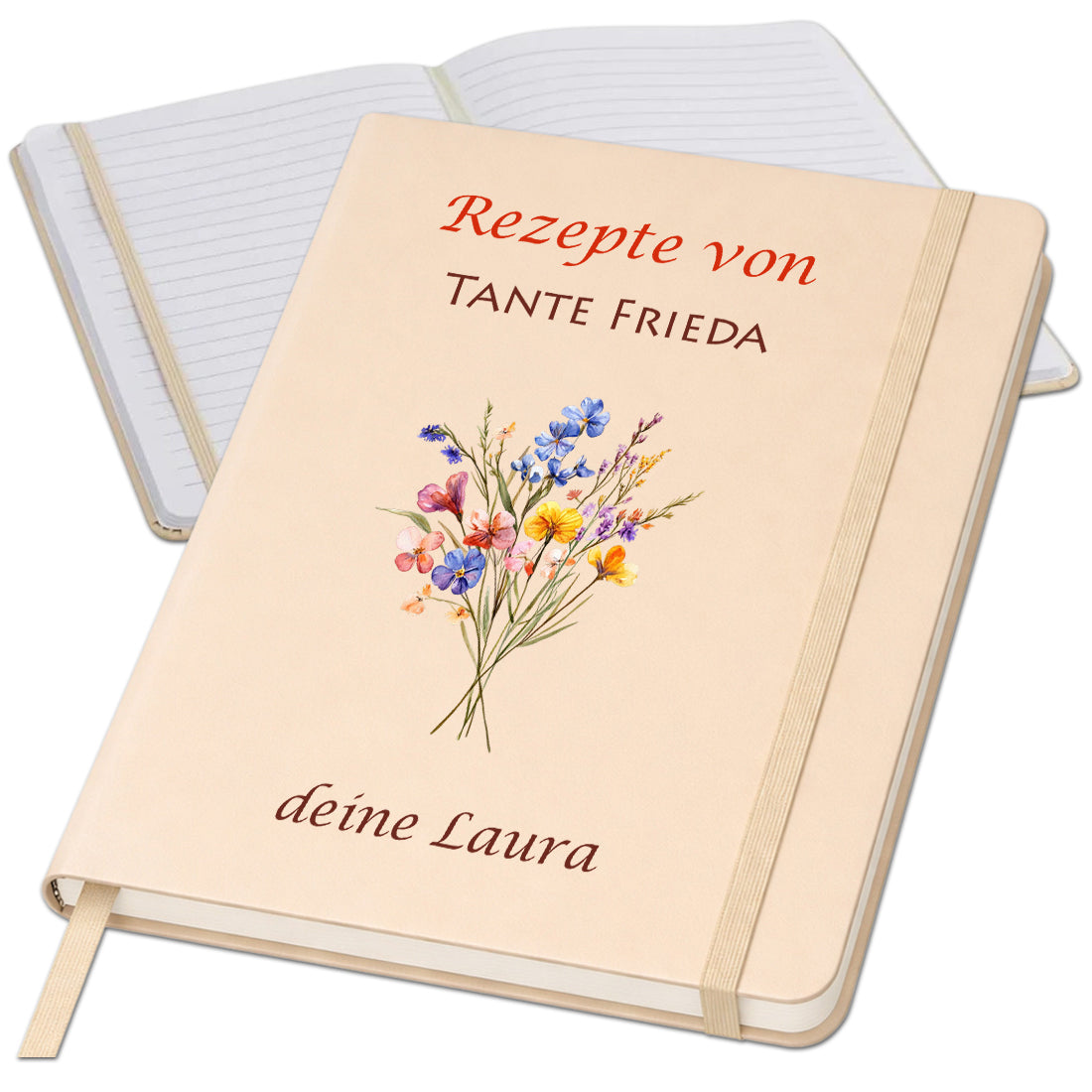 Personalisiertes A5 Notizbuch mit Namen – Individuelles Journal & Tagebuch