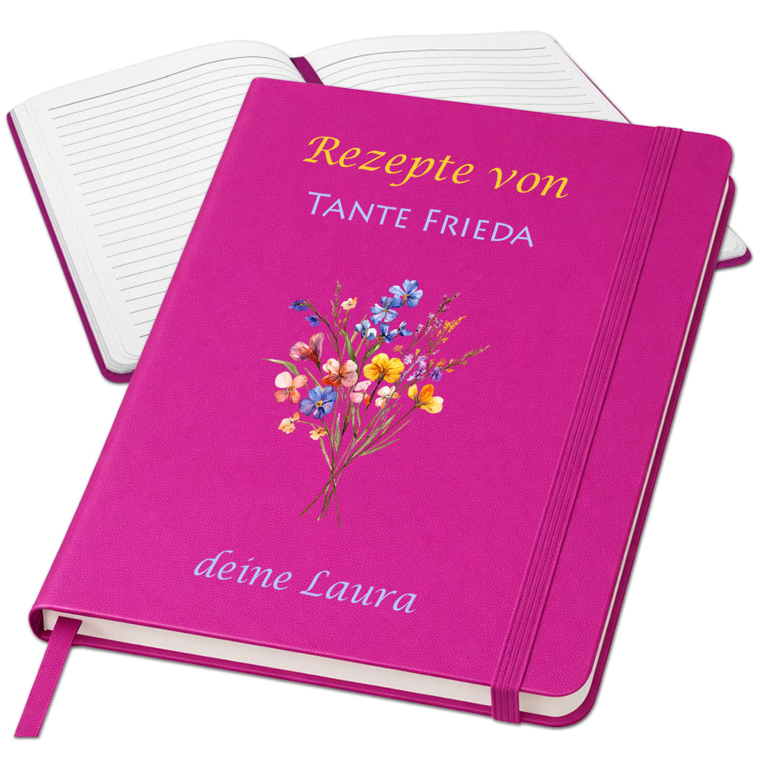 Personalisiertes A5 Notizbuch mit Namen – Individuelles Journal & Tagebuch