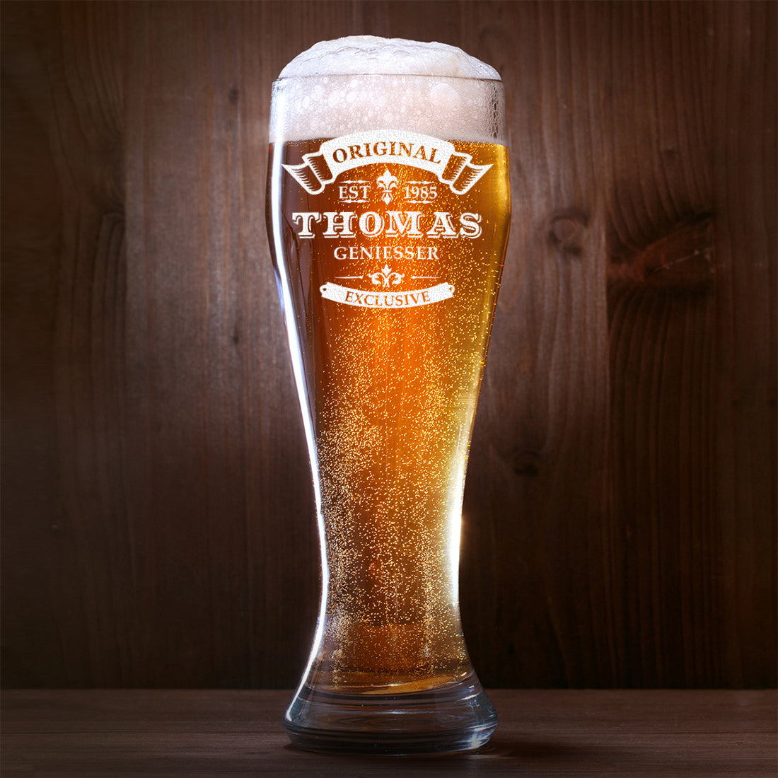 Weizenbierglas 0,5 Liter Original Exklusive mit Gravur