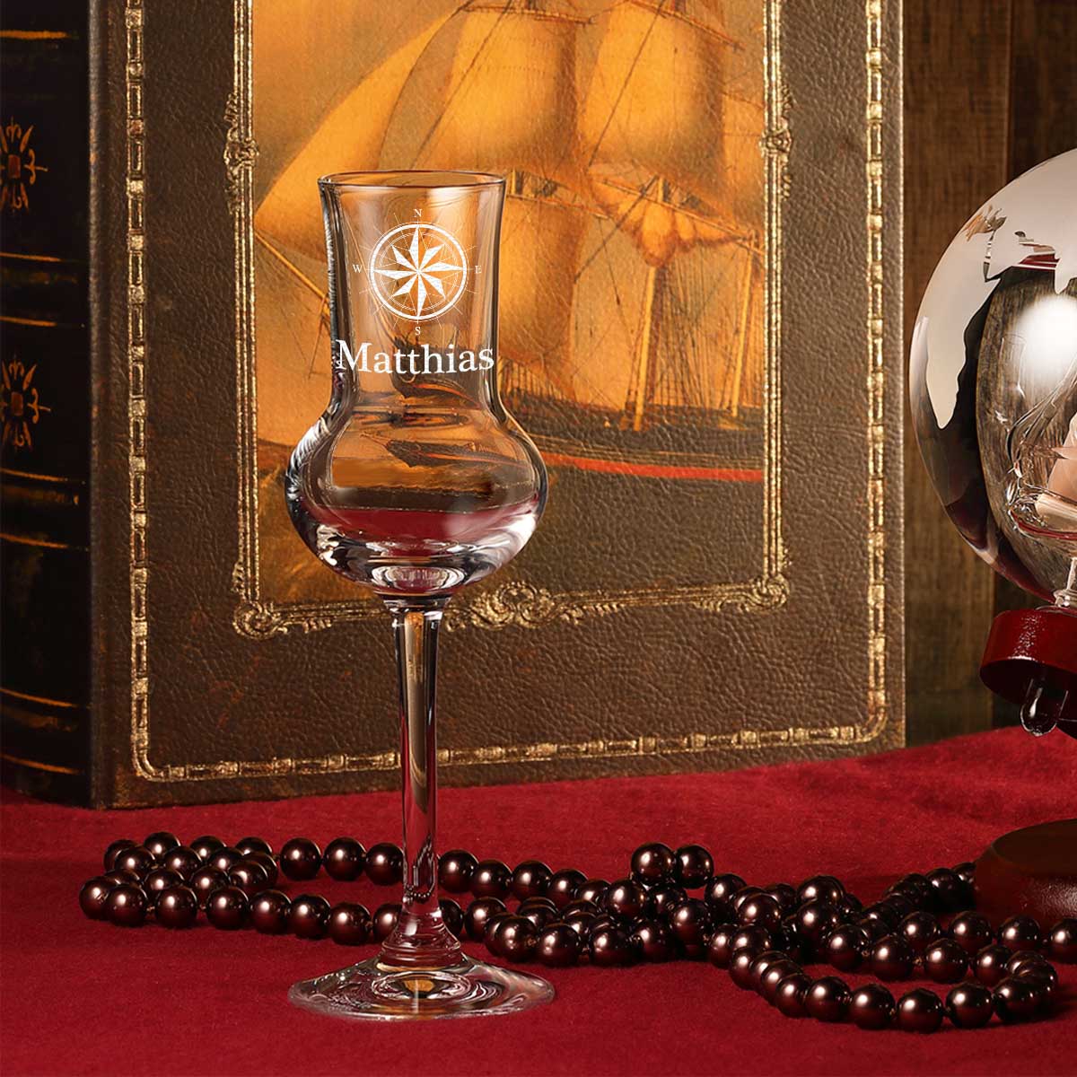 Grappaglas personalisiert Eleganz für Destillate