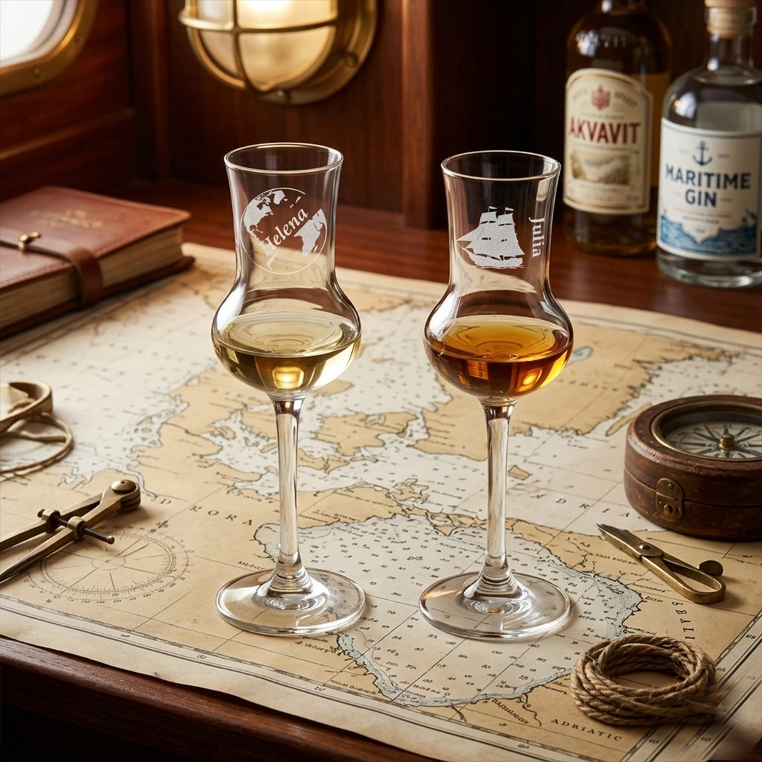 Grappaglas personalisiert Eleganz für feinste Destillate