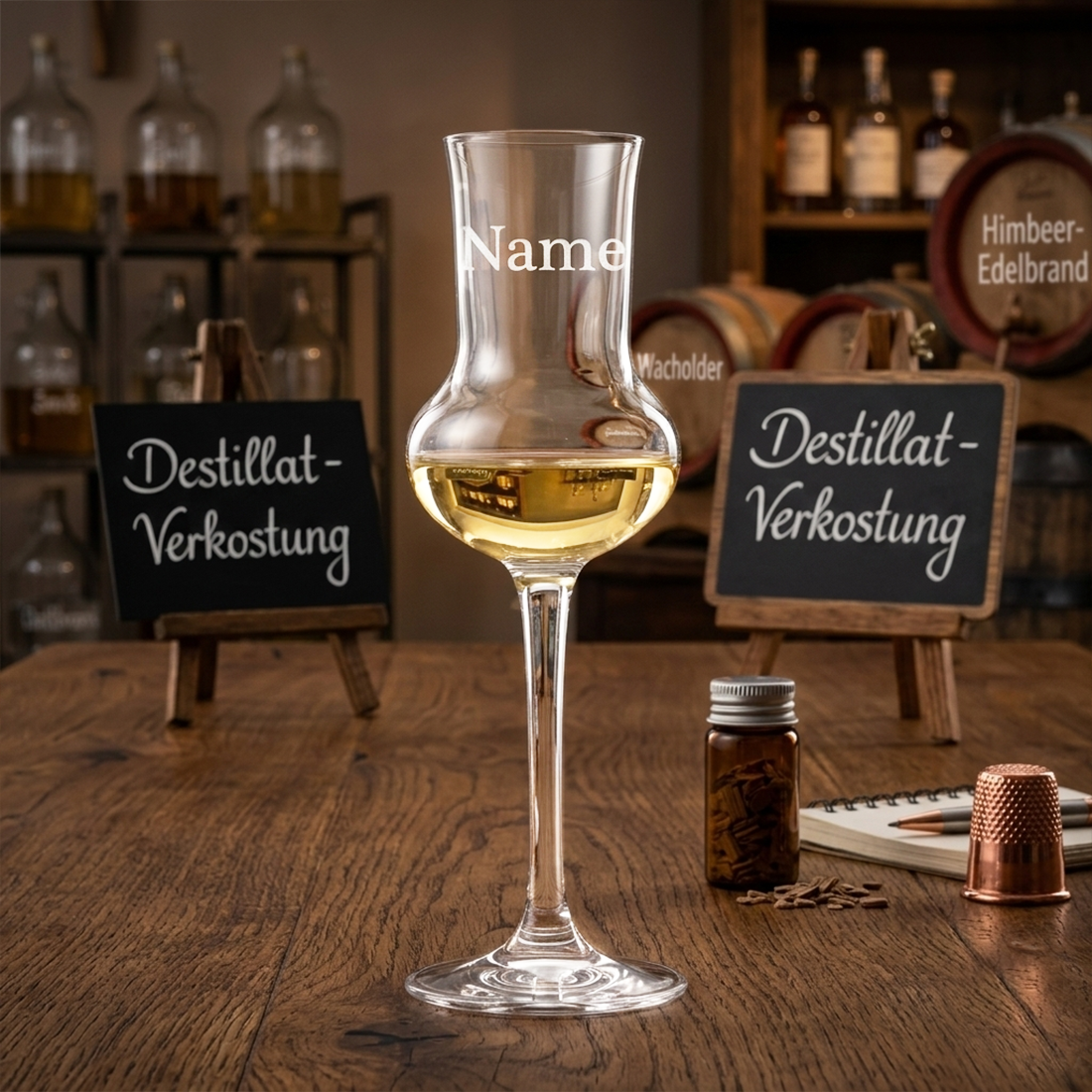 Personalisiertes Grappaglas mit Gravur - 87ml
