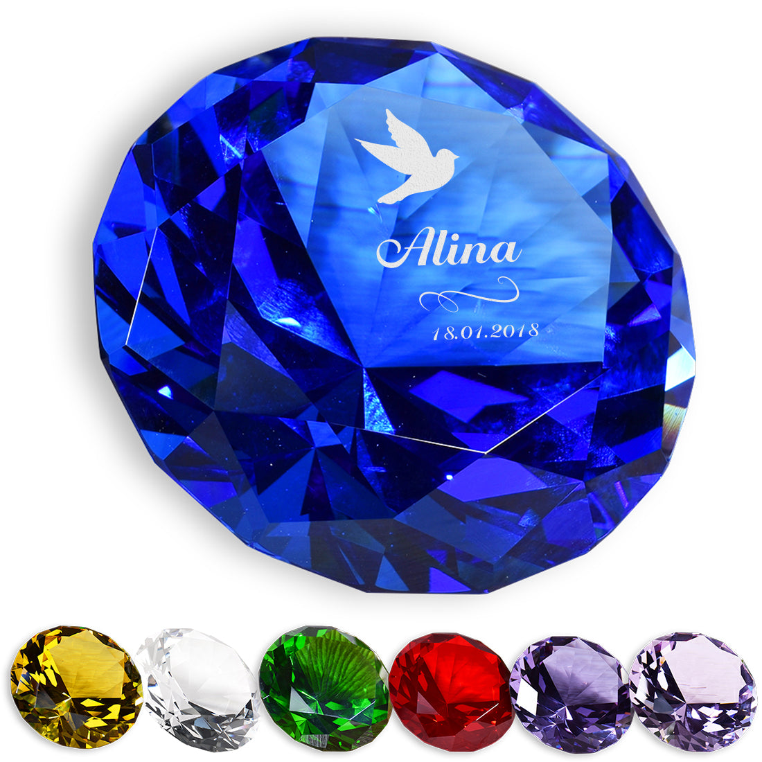 7 Farben Diamant Motiv Taube