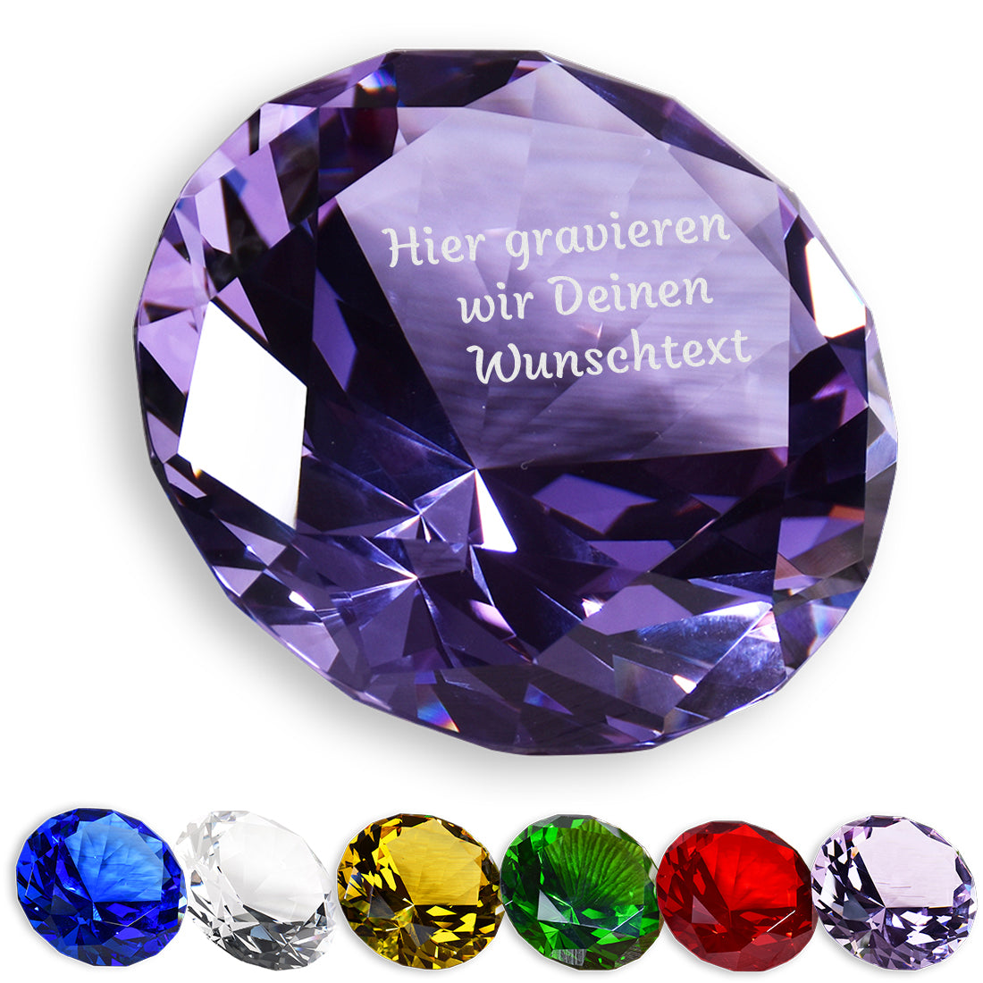 Diamant Wunschtext Farbauswahl