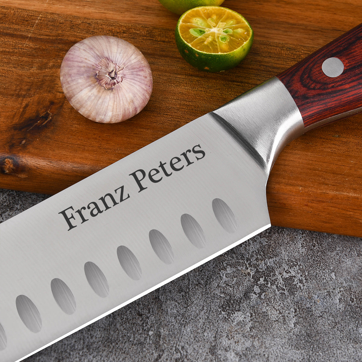 Personalisiertes Küchenmesser "Kobe" mit individueller Gravur