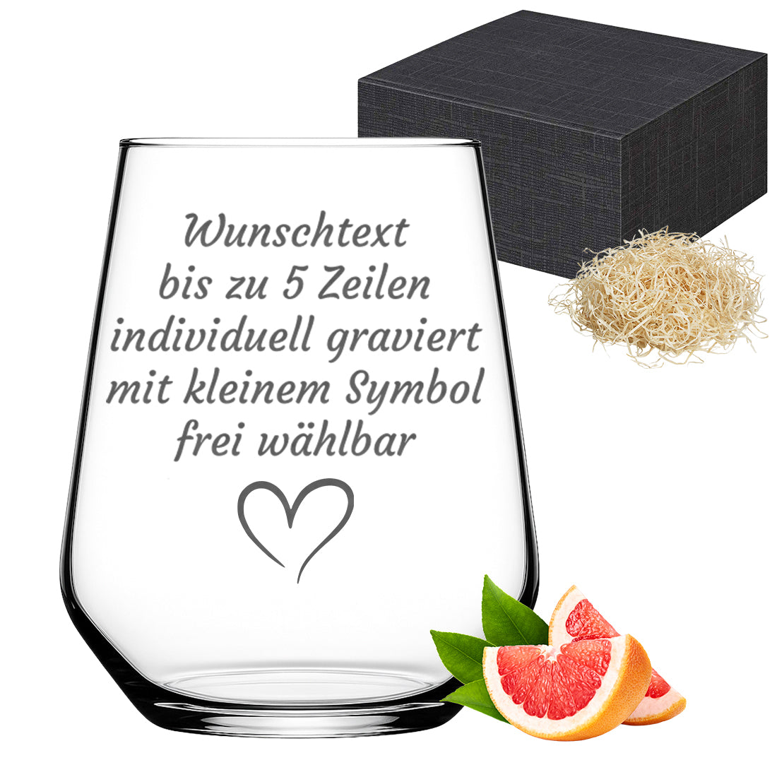 Wasserglas_Wunschtext_Geschenkkarton
