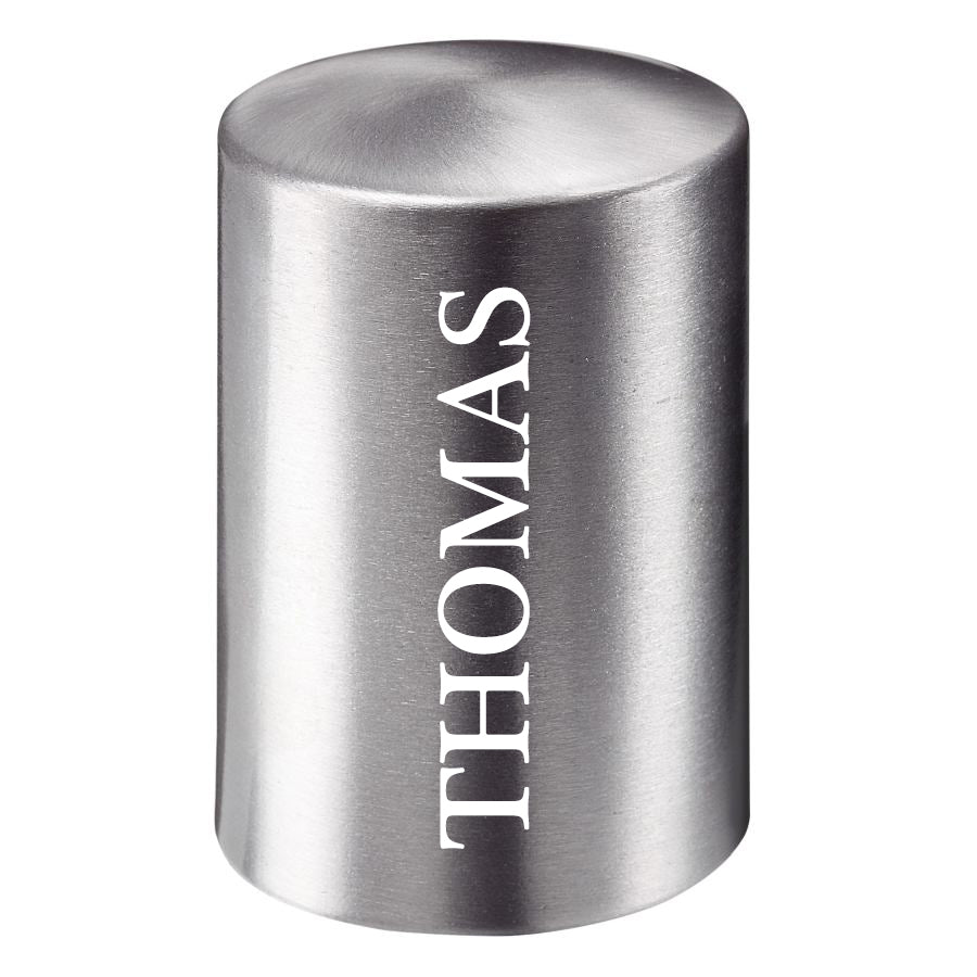 Personalisierter Push-Up Flaschenöffner mit Wunschgravur - In 3 Farben (Silber, Schwarz, Gold