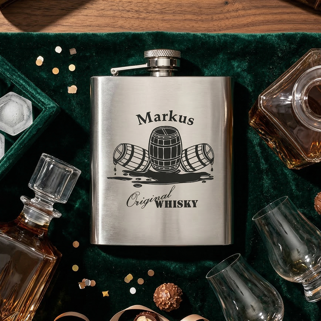 Flachmann mit Gravur personalisiert