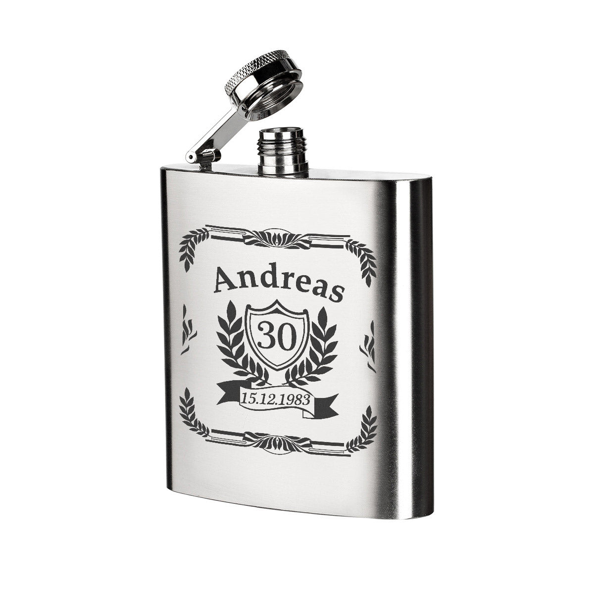 Personalisierter Flachmann mit Gravur